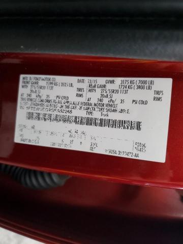 2016 FORD F150 SUPER - 1FTEW1EG9GFA52265