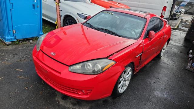 HYUNDAI TIBURON GT 2008 red coupe gas KMHHN66F58U272806 photo #3