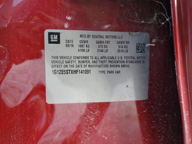 2017 CHEVROLET MALIBU LT - 1G1ZE5STXHF141091