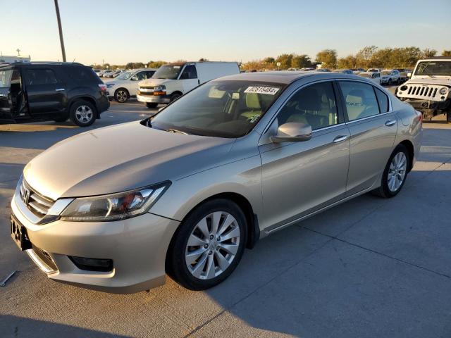 HONDA ACCORD EXL 2014 tan  gas 1HGCR2F86EA143906 photo #1