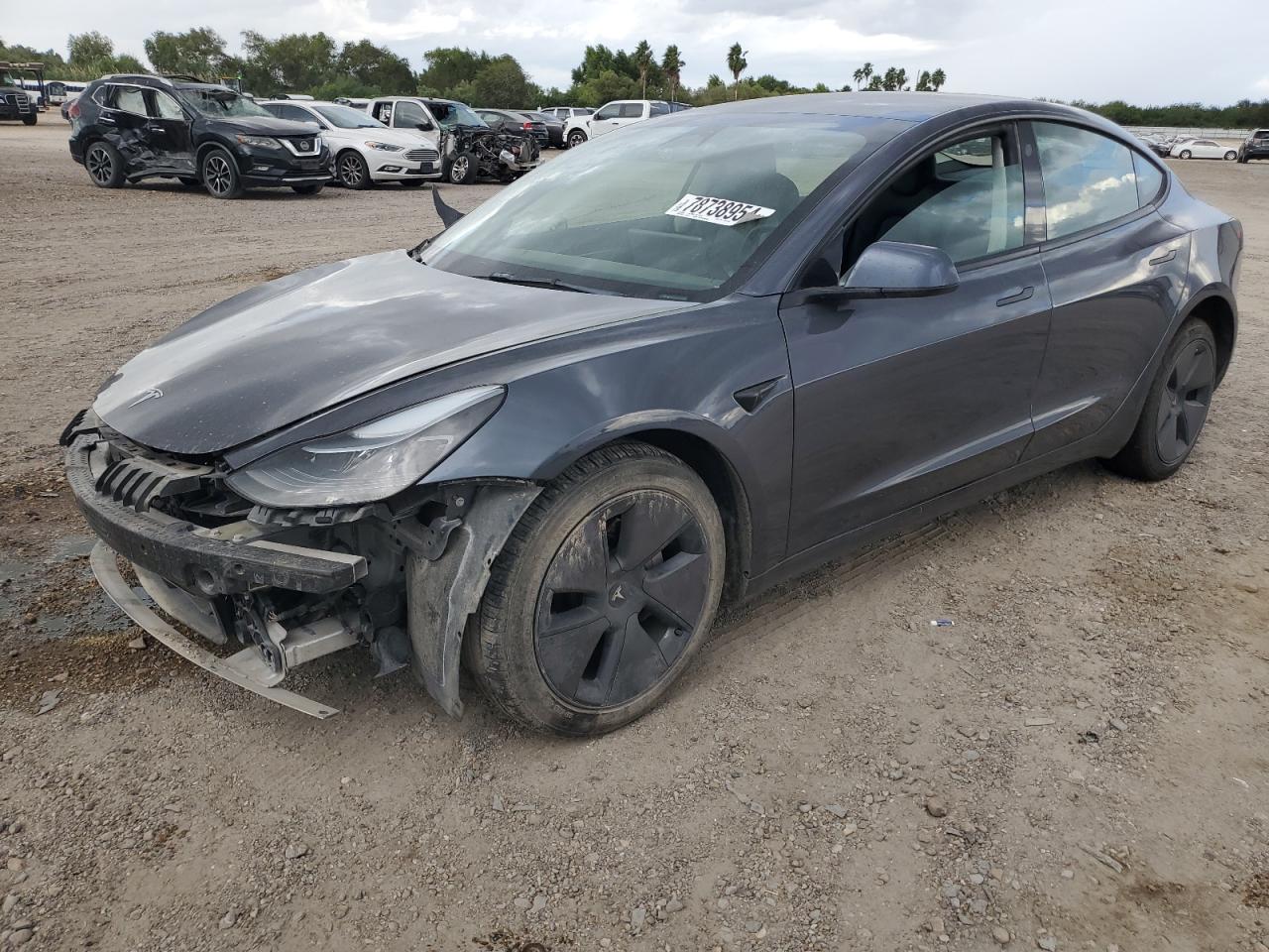 Lot #2989393639 2022 TESLA MODEL 3