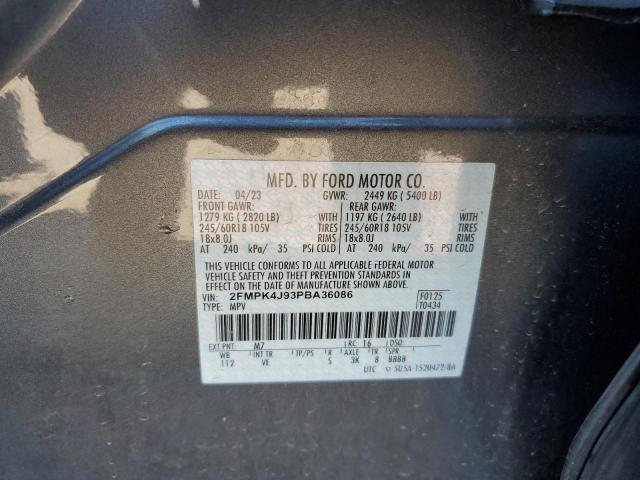 VIN 2FMPK4J93PBA36086 2023 Ford Edge, Sel no.13