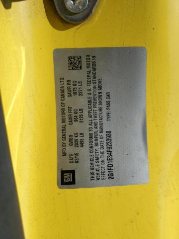 2015 CHEVROLET CAMARO LT - 2G1FD1E34F9233930