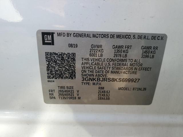 2019 CHEVROLET BLAZER RS - 3GNKBJRS8KS699927