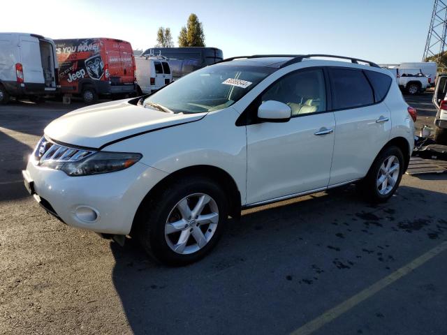 NISSAN MURANO S 2009 white  gas JN8AZ18W39W214407 photo #1