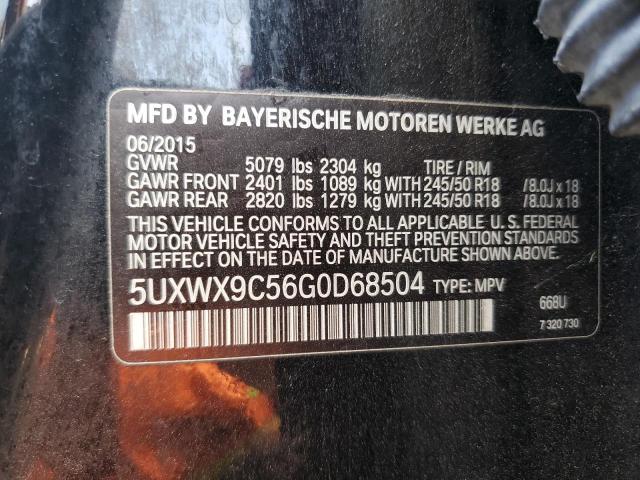 VIN 5UXWX9C56G0D68504 2016 BMW X3 no.13