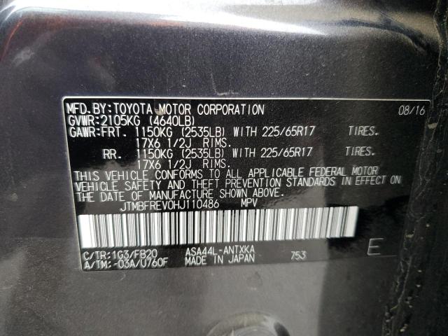 2017 TOYOTA RAV4 LE - JTMBFREV0HJ110486