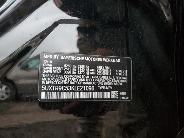 2019 BMW X3 XDRIVE3 - 5UXTR9C53KLE21096