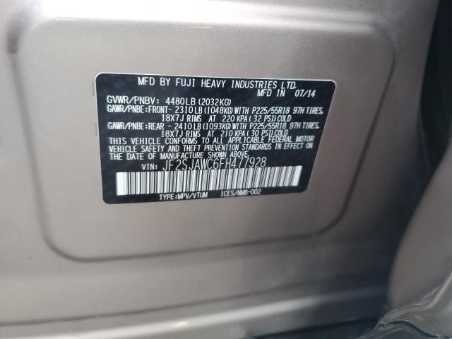 2015 SUBARU FORESTER 2 - JF2SJAWC6FH477928