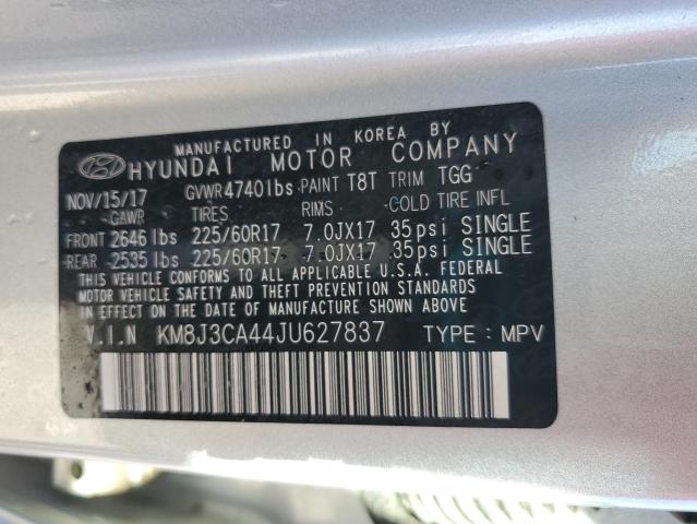 2018 HYUNDAI TUCSON SEL - KM8J3CA44JU627837