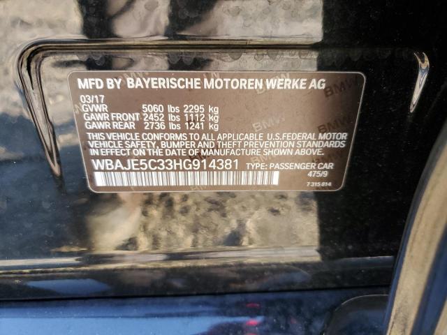 2017 BMW 540 WBAJE5C33HG914381