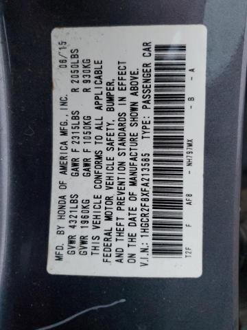 2015 HONDA ACCORD EXL - 1HGCR2F8XFA213585
