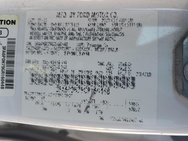 2016 FORD FUSION SE - 3FA6P0H79GR160448