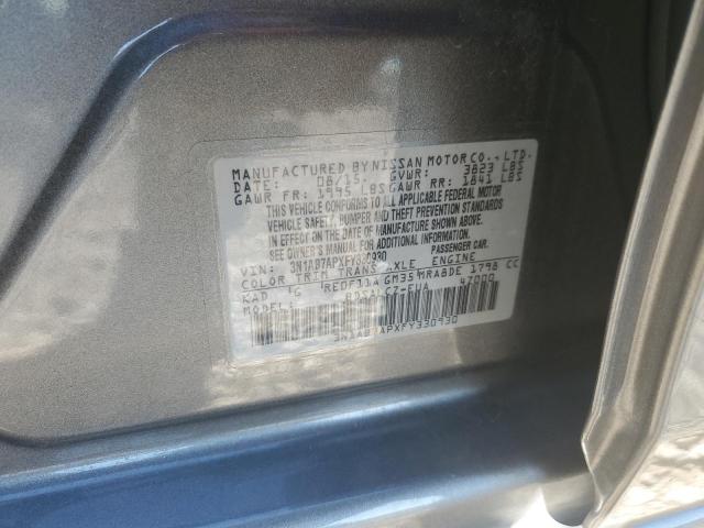 2015 NISSAN SENTRA S - 3N1AB7APXFY330930