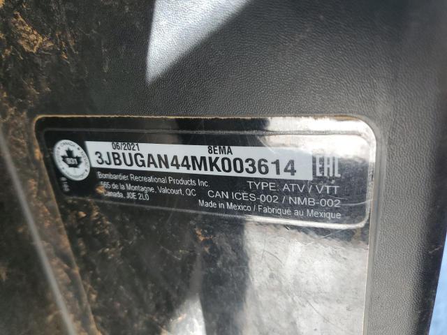 2021 CAN-AM DEFENDER H - 3JBUGAN44MK003614