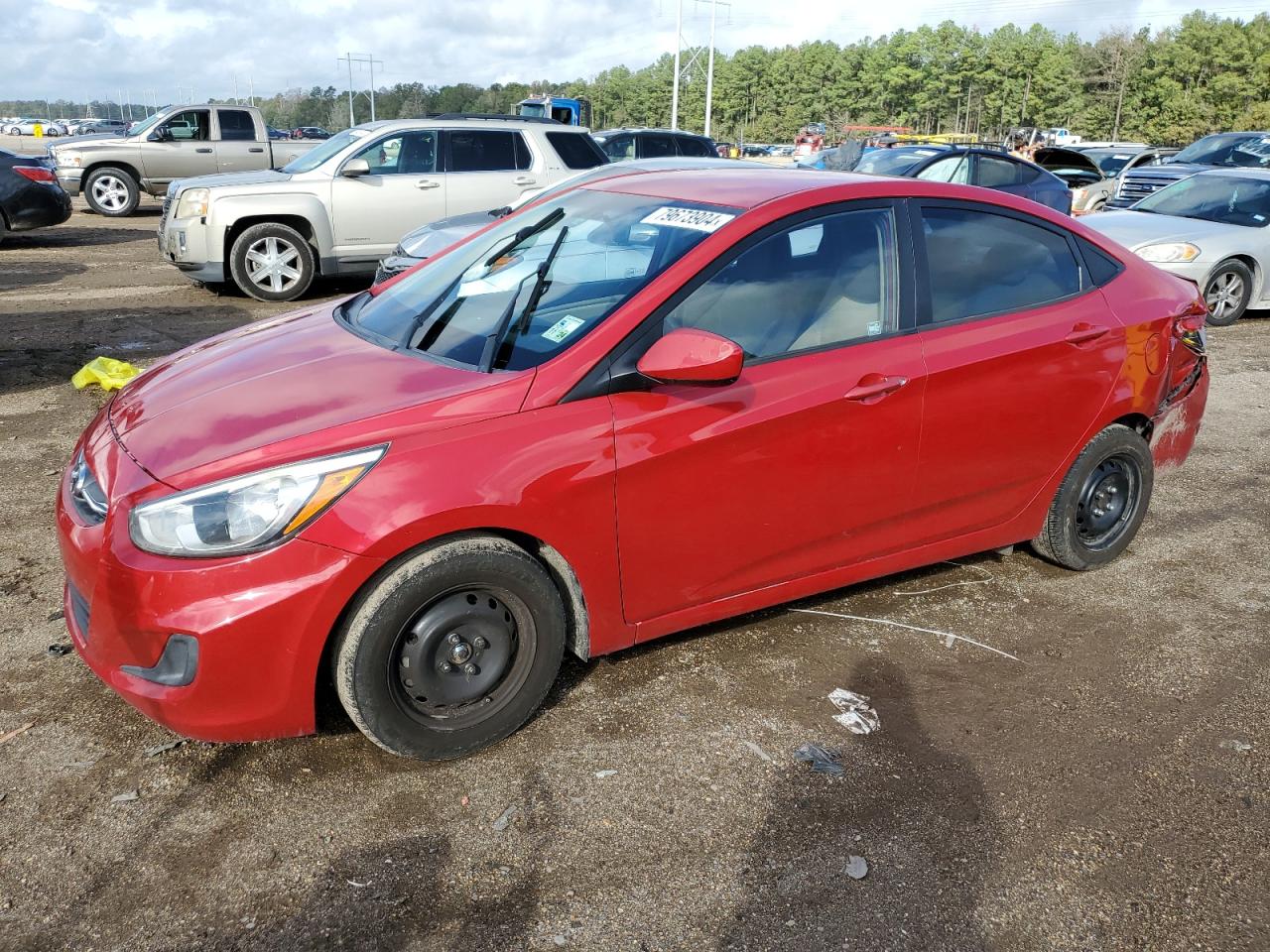 Lot #3025967959 2015 HYUNDAI ACCENT GLS