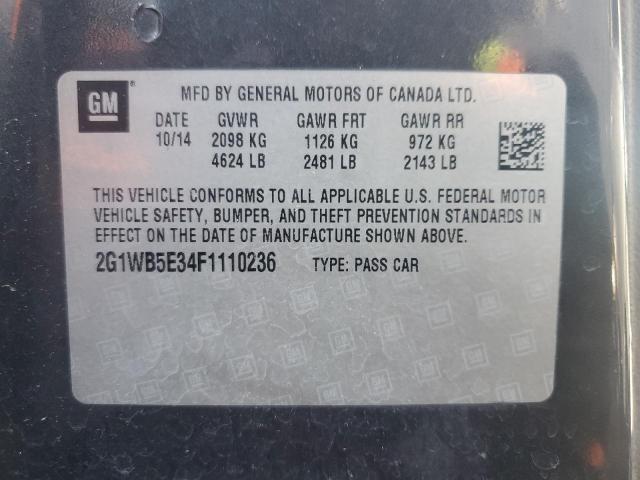 2015 CHEVROLET IMPALA LIM - 2G1WB5E34F1110236