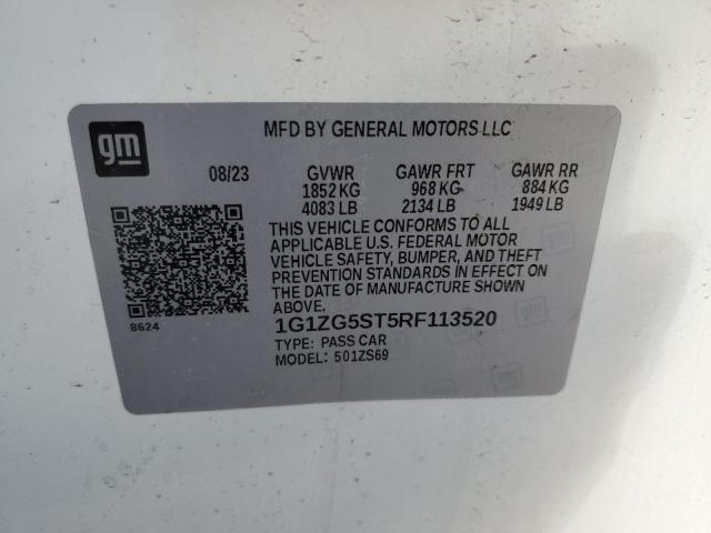 2024 CHEVROLET MALIBU RS - 1G1ZG5ST5RF113520