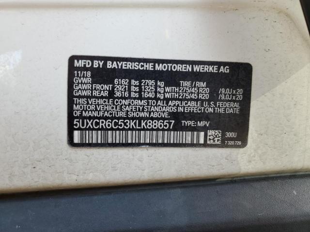 2019 BMW X5 XDRIVE4 - 5UXCR6C53KLK88657