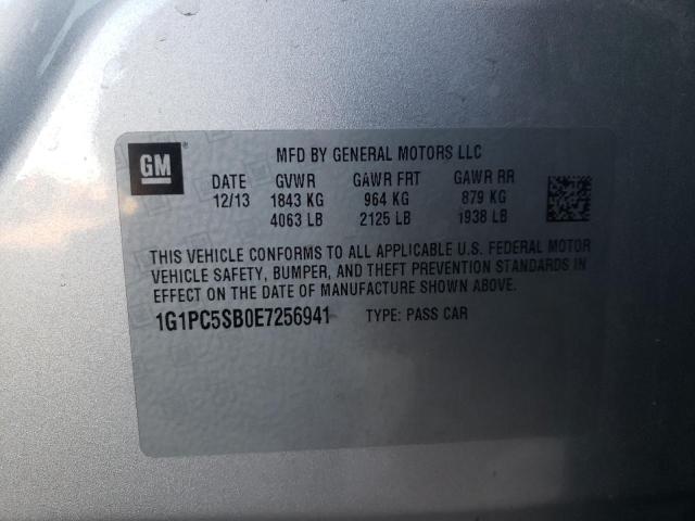 VIN 1G1PC5SB0E7256941 2014 Chevrolet Cruze, LT no.12