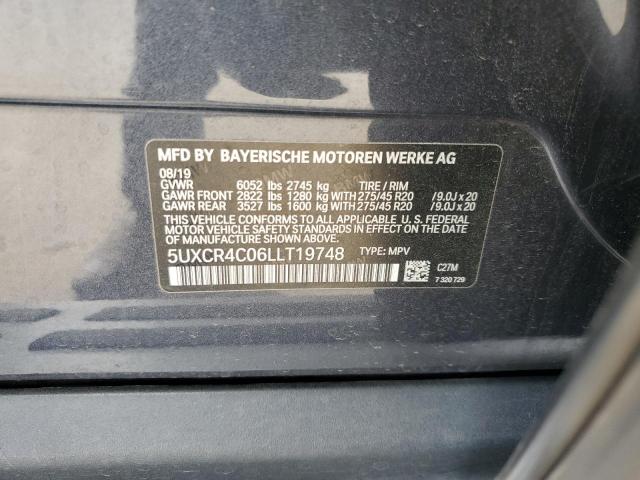 2020 BMW X5 SDRIVE - 5UXCR4C06LLT19748