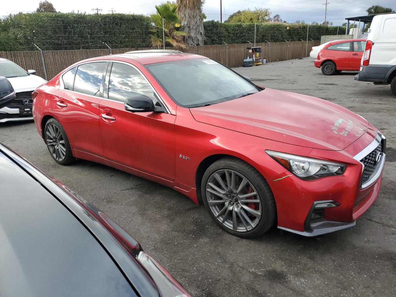 Lot #3030387501 2018 INFINITI Q50 RED SP