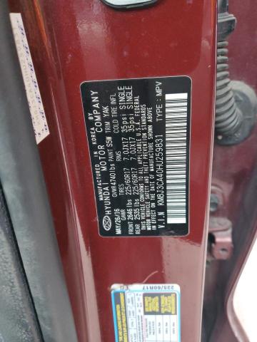 2017 HYUNDAI TUCSON LIM - KM8J3CA40HU259831