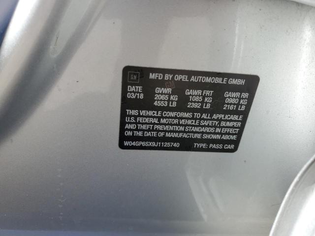 2018 BUICK REGAL ESSE W04GP6SX9J1125740