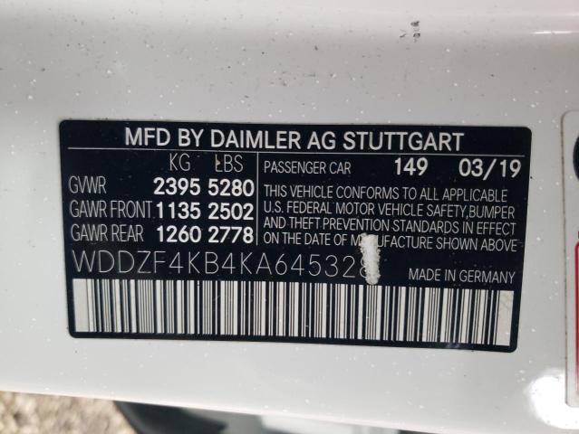 2019 MERCEDES-BENZ E 300 4MAT WDDZF4KB4KA645328