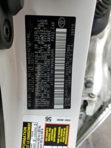 2022 TOYOTA CAMRY LE - 4T1C11BK3NU062695