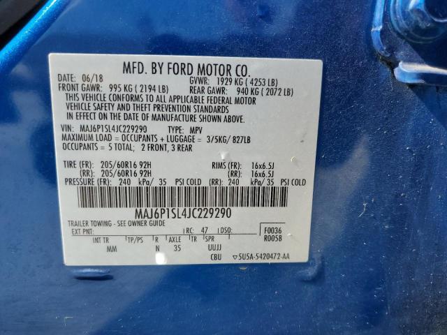 2018 FORD ECOSPORT S - MAJ6P1SL4JC229290