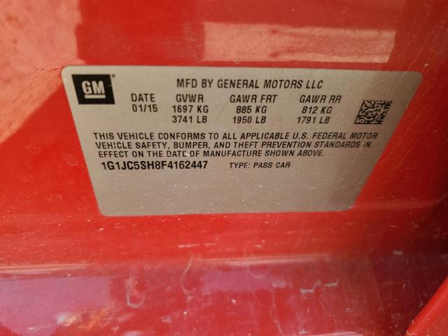2015 CHEVROLET SONIC LT - 1G1JC5SH8F4162447