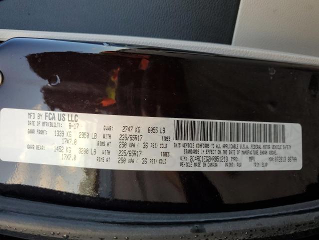 2017 CHRYSLER PACIFICA T - 2C4RC1EG2HR851213