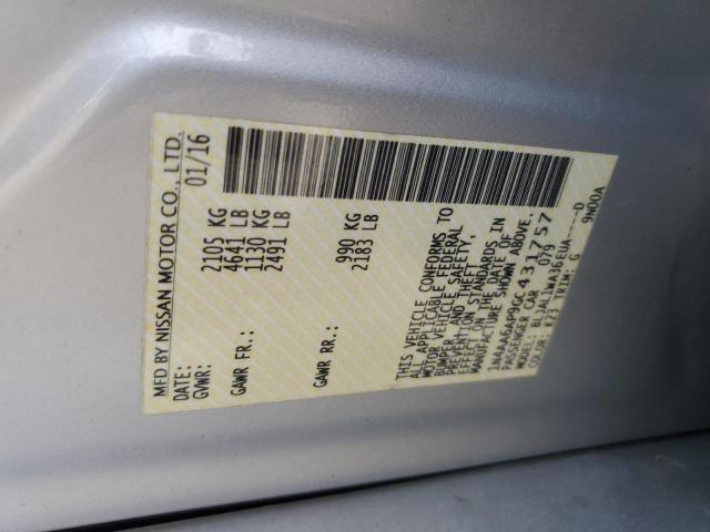 2016 NISSAN MAXIMA 3.5 - 1N4AA6AP9GC431757