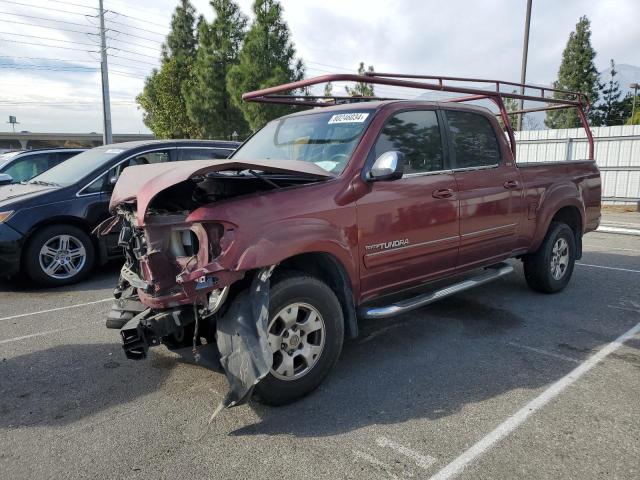 TOYOTA TUNDRA DOU 2005 red  gas 5TBET34175S471433 photo #1