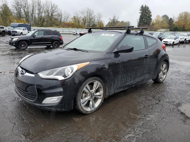 HYUNDAI VELOSTER 2017 black  gas KMHTC6AD0HU322999 photo #1