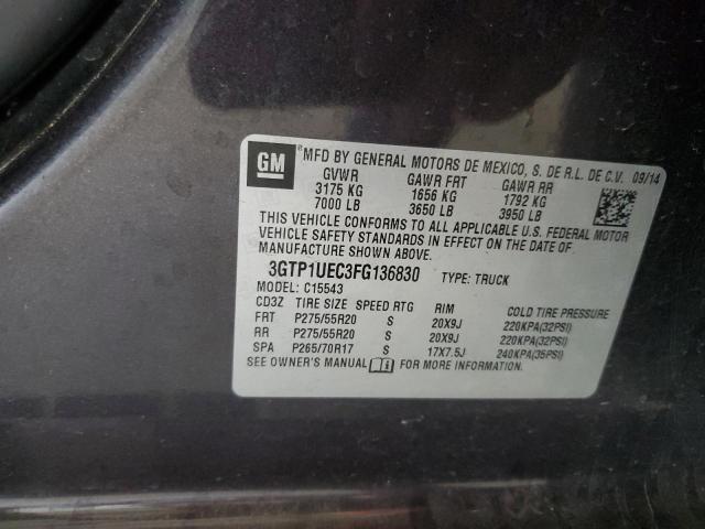 2015 GMC SIERRA C15 - 3GTP1UEC3FG136830