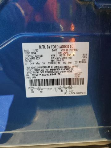 VIN 2FMPK3G95LBB49162 2020 FORD EDGE no.14