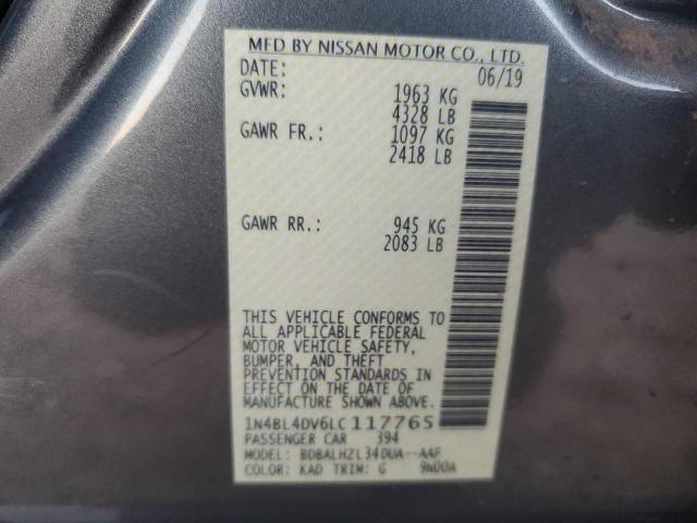 2020 NISSAN ALTIMA SV - 1N4BL4DV6LC117765