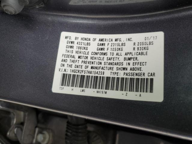2017 HONDA ACCORD SPO - 1HGCR2F57HA154259