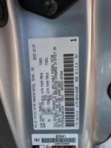 2016 TOYOTA TACOMA ACC - 5TFRZ5CN6GX007229