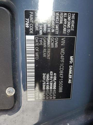 VIN WD4PF1CD8KP150388 2019 MERCEDES-BENZ SPRINTER no.13