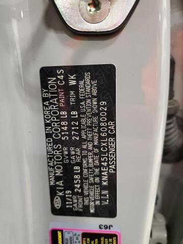 2020 KIA STINGER GT - KNAE45LCXL6080029