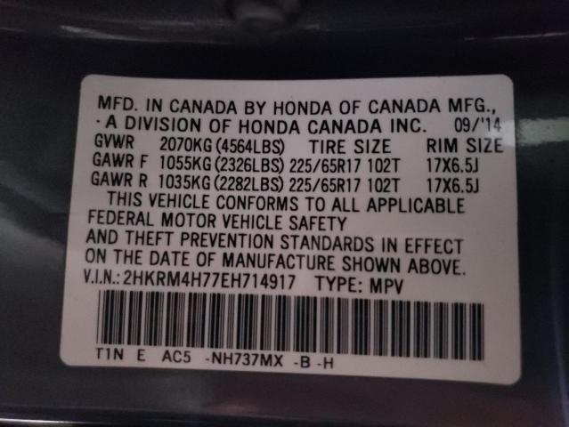 VIN 2HKRM4H77EH714917 2014 HONDA CRV no.13