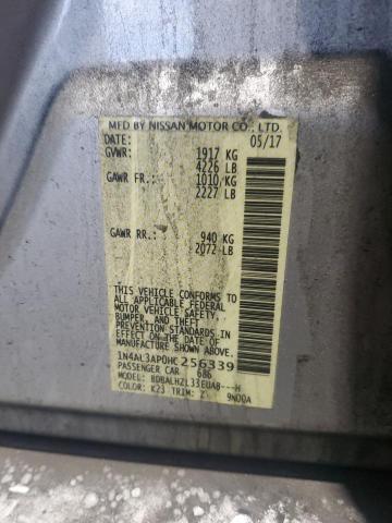 2017 NISSAN ALTIMA 2.5 - 1N4AL3AP0HC256339