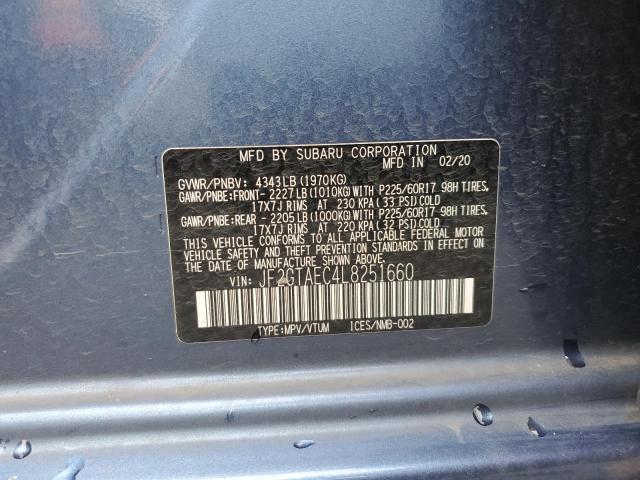 2020 SUBARU CROSSTREK - JF2GTAEC4L8251660