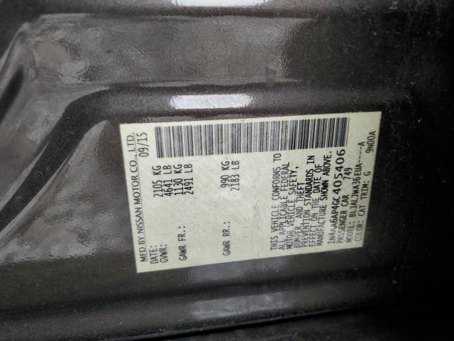 2016 NISSAN MAXIMA 3.5 - 1N4AA6AP4GC405406