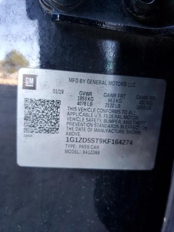 2019 CHEVROLET MALIBU LT - 1G1ZD5ST9KF164274