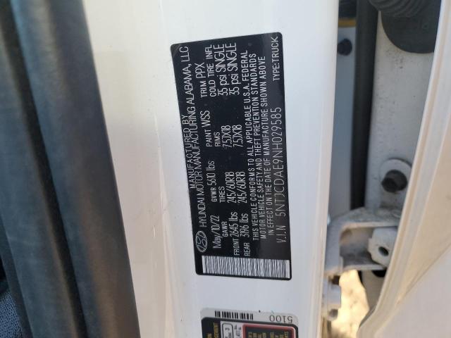2022 HYUNDAI SANTA CRUZ - 5NTJCDAE9NH029585