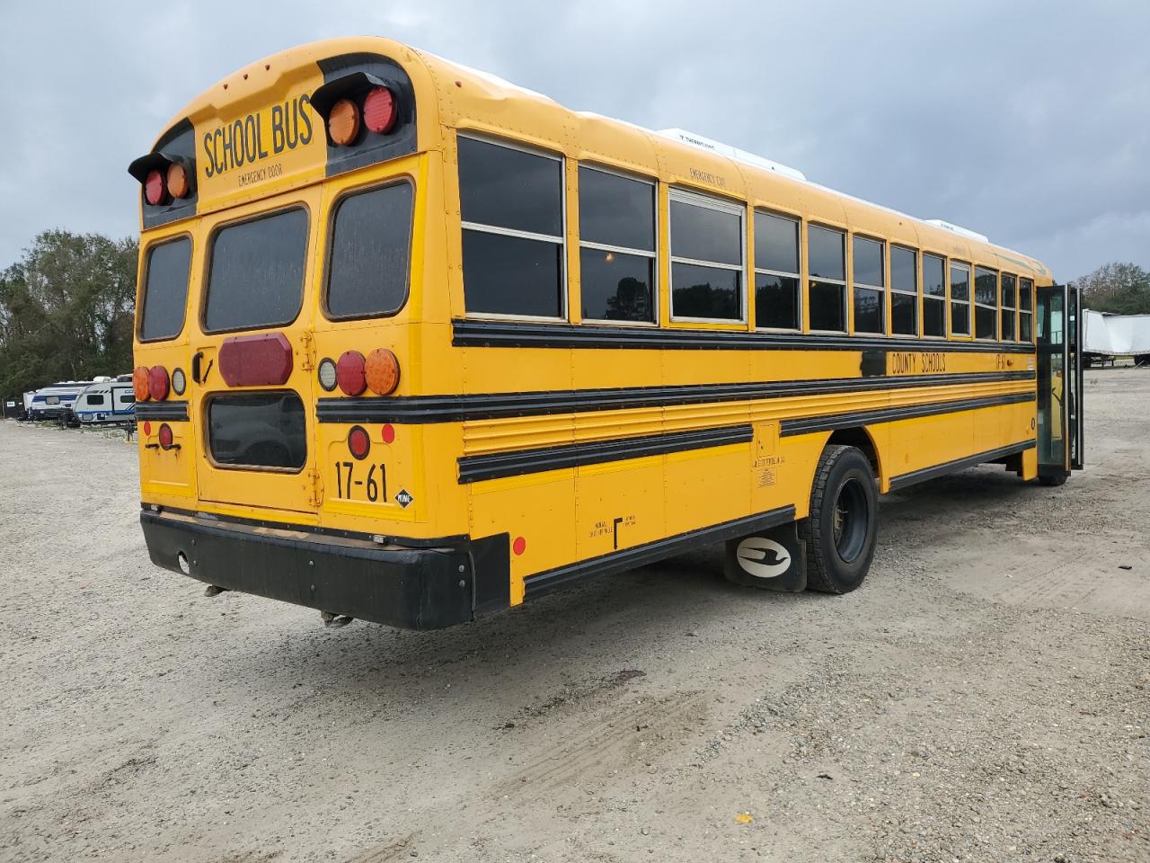 Lot #2962635977 2017 BLUE BIRD SCHOOL BUS